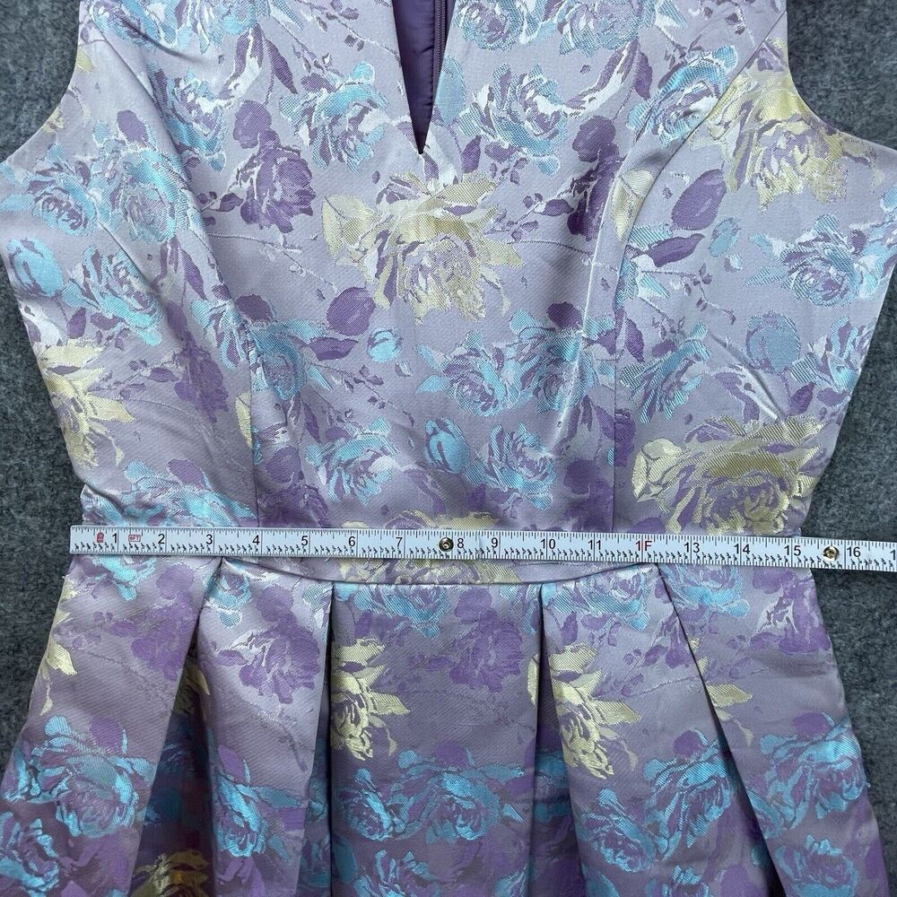 Be by Chetta B Dress 8 Lavender Gold Pleated Fairy Princess Formal Hoco Party - Picture 5 of 8